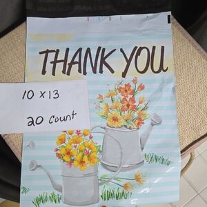 Charming Floral Thank You Poly Mailers - 20 Pack